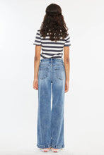 GIRL KIDS HIGH RISE WIDE LEG FLARE JEANS-YC20024M