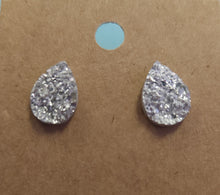 Glitter Teardrop Earrings