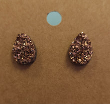 Glitter Teardrop Earrings