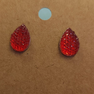 Glitter Teardrop Earrings