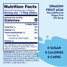 Sugar Free Dragonfruit Acai Flavor Infusion Syrup