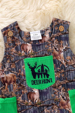 Deer Hunt" Side pocket boys baby romper. RPB50270 sol