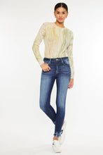 High rise frayed hem ankle skinny jeans KC9260WD