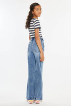 GIRL KIDS HIGH RISE WIDE LEG FLARE JEANS-YC20024M