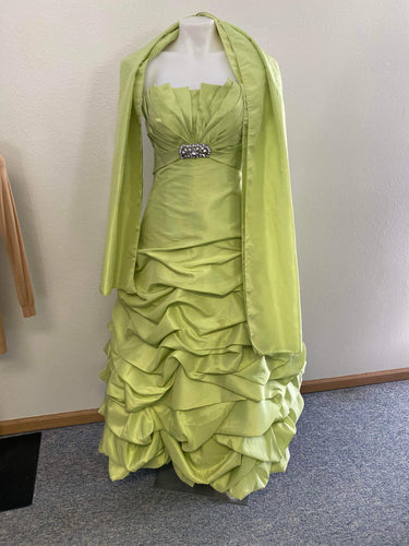 Green Alyce Size 10 Prom Dress