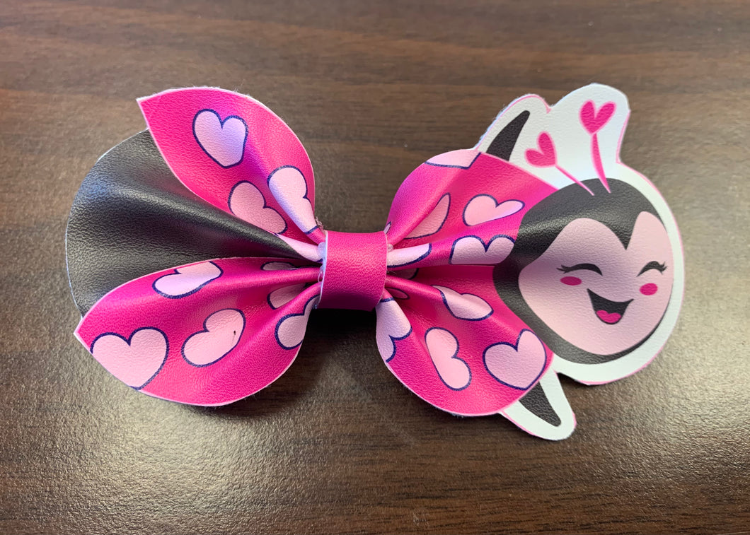 Easter/Spring Ladybug Hair Bow