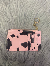 Cow print card wallet