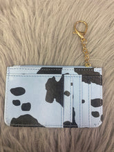 Cow print card wallet