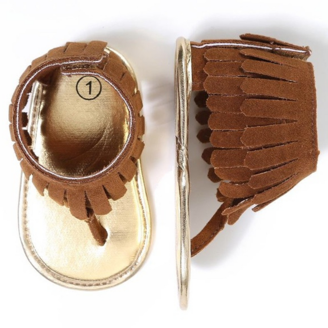 Girls Boho Fringed Summer Sandals