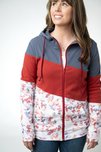 09.18 EN ROUTE Colorblock Fullzip - Autumn Watercolor Mix