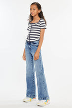 GIRL KIDS HIGH RISE WIDE LEG FLARE JEANS-YC20024M