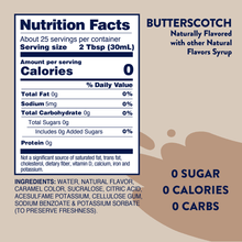 Sugar Free Butterscotch Syrup - 750ml