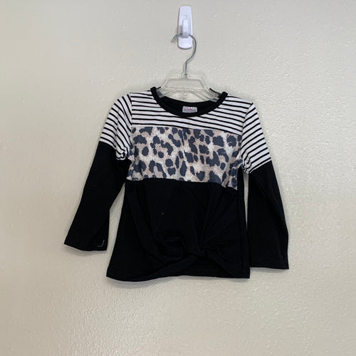 Girl's Toddler/Tween Leopard Strip Shirt