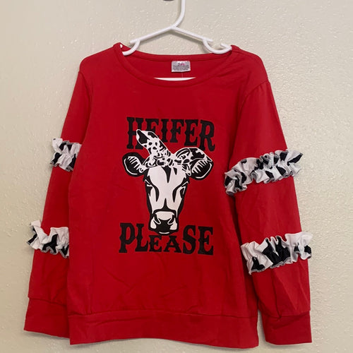 Girl's Tween Heifer Please Long Sleeve Shirt