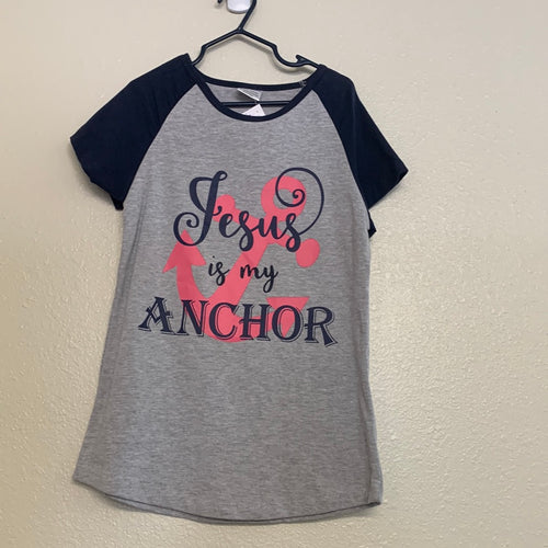 Girl's Tween Jesus is my Anchor Shirt