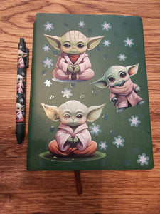 A5 Faux Leather Journal with matching pen