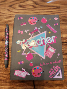 A5 Faux Leather Journal with matching pen