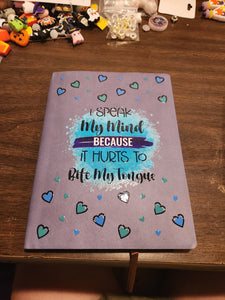 A5 Faux Leather Journal with matching pen