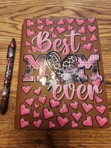 A5 Faux Leather Journal with matching pen