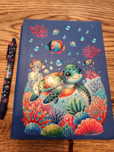 A5 Faux Leather Journal with matching pen