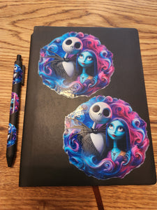 A5 Faux Leather Journal with matching pen