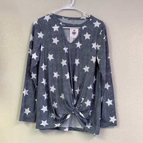 Women’s Grey White Star Top