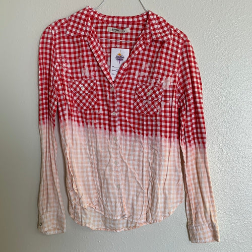 Women's Red Bleached Flannel