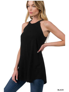 Mila Black Rocker Tank