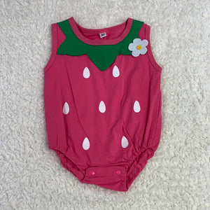 Girls Strawberry Onesie