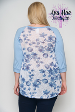 Women’s Blue Floral shirt
