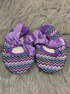 Girl’s Purple Crib Shoes