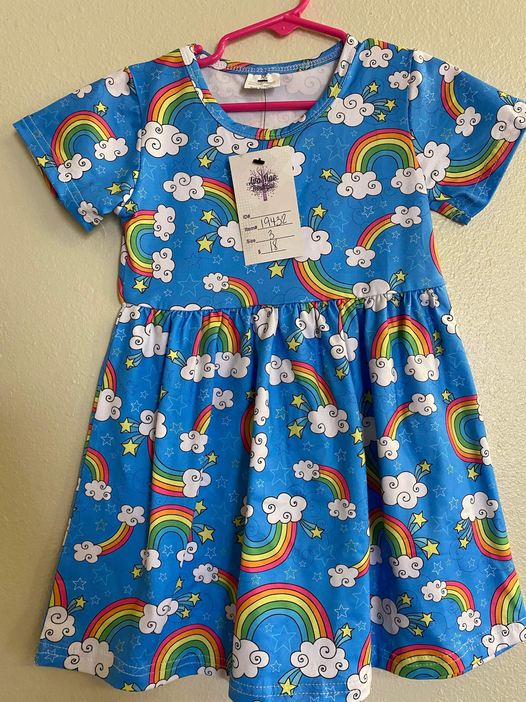 Girls Toddler Rainbow Dress