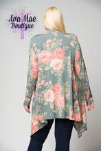 Women’s Plus Floral Cardigan
