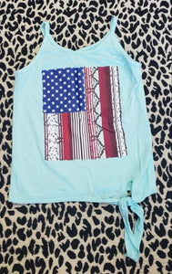 Girls Baby/Toddler Flag Tank