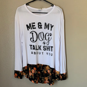 Women’s Plus Dog Talk Shirt