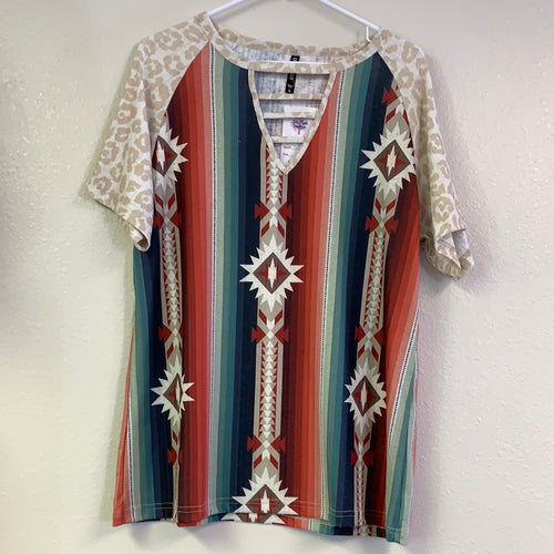 Women’s Crazy Train Leopard Stripe Shirt