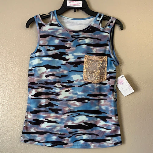 Women’s Blue Camo Tank