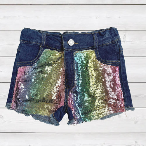 Girls Rainbow Shorts