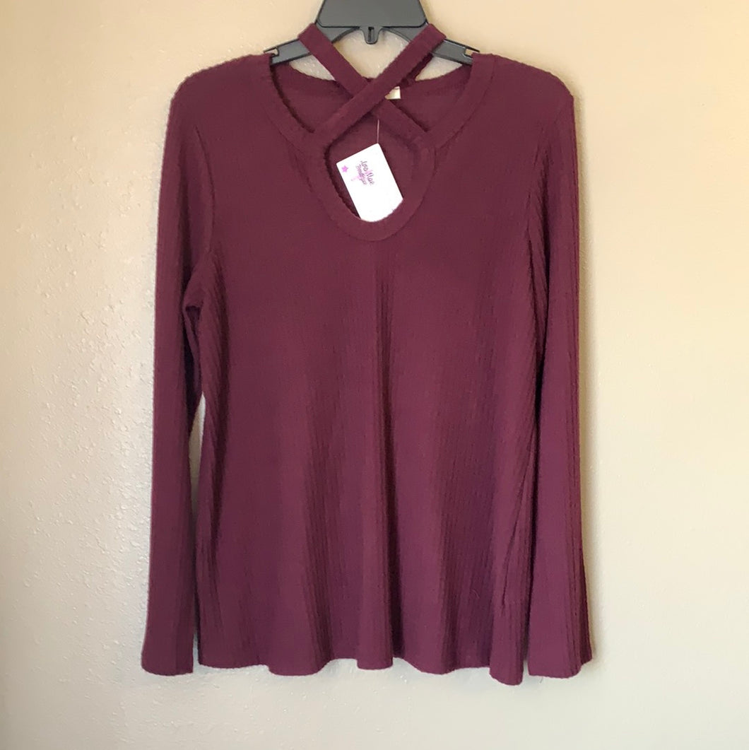 Women’s Cross Neck Sweater