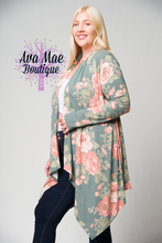 Women’s Plus Floral Cardigan