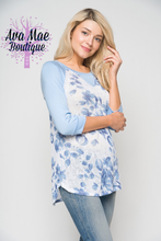 Women’s Blue Floral shirt