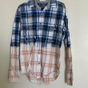 Women's Blue/Black Bleached Flannel