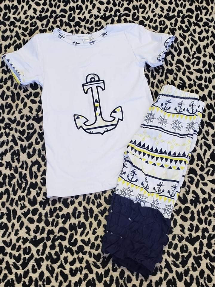 Girls Toddler Anchor Outfit