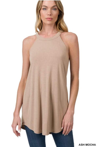 Mila Ash Mocha Rocker Tank