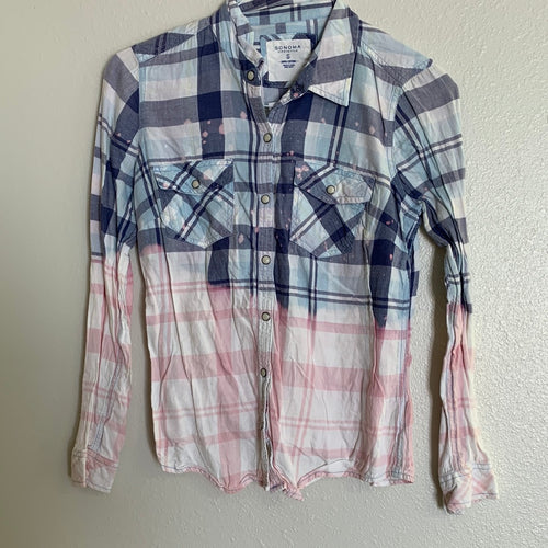 Women's Blue Bleached Flannel