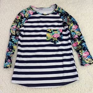 Girl's Floral Long Sleeve