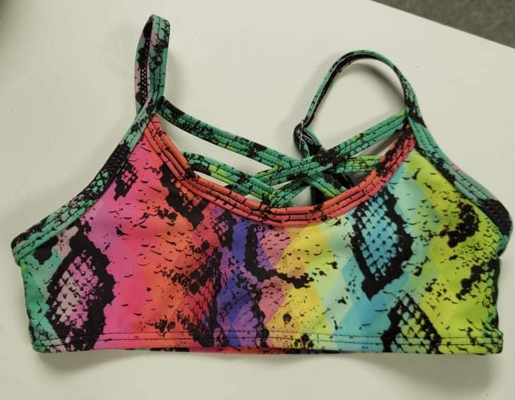 Girl's Rainbow Snake Bralette