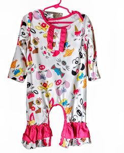 Girls Pretty Animal Ruffle