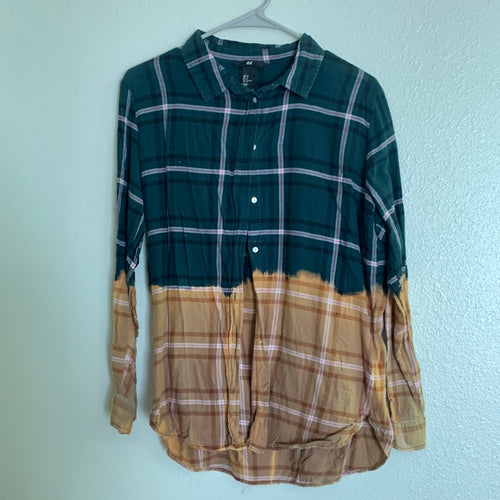 Women's GreenBleached Flannel