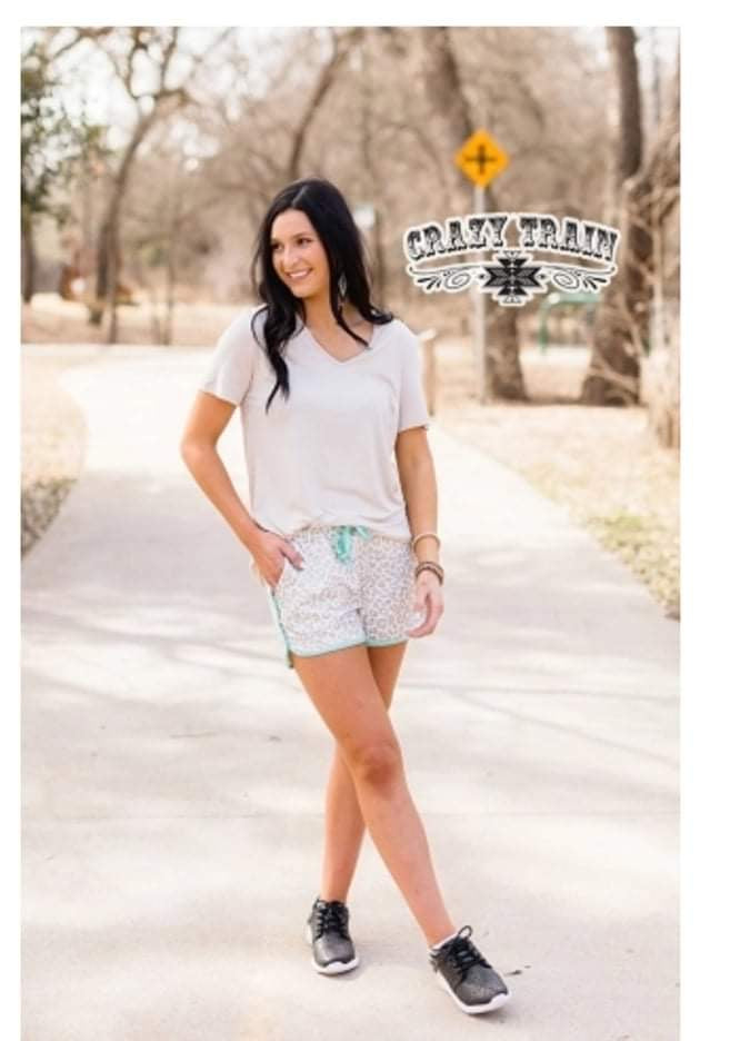 Women’s Crazy Train Leopard Shorts